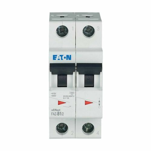 Eaton Leitungsschutzschalter 2p. 1A Charakt.: B FAZ-B1/2 Eaton Leitungsschutzschalter 2p. 1A Charakt.: B FAZ-B1/2