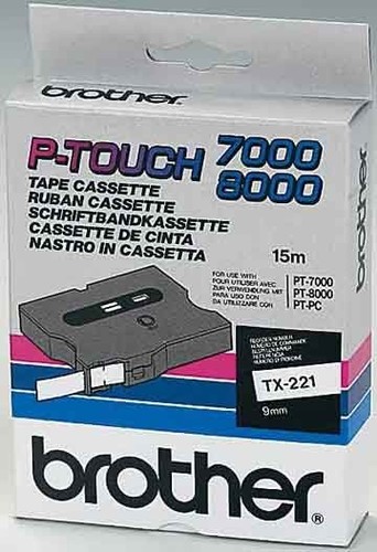 Brother Schriftbandkassette BF.weiß/DF.schwarz TX-211