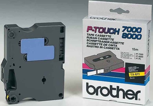 Brother Schriftbandkassette BF.gelb/DF.schwarz TX-641