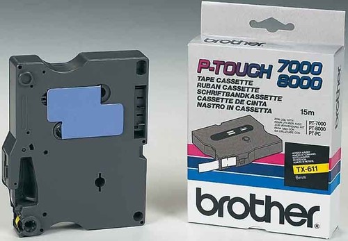 Brother Schriftbandkassette BF.gelb/DF.schwarz TX-631