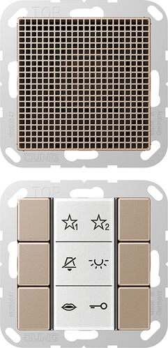 Jung Audio-Innenstation m.Beschriftungsfeld SI AI A 6 CH