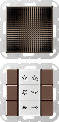 Jung Audio-Innenstation m.Beschriftungsfeld SI AI A 6 MO