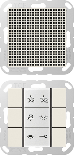 Jung Audio-Innenstation m.Beschriftungsfeld SI AI A 6 W