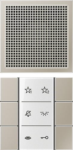 Jung Audio-Innenstation m.Beschriftungsfeld SI AI ES 6
