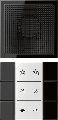 Jung Audio-Innenstation m.Beschriftungsfeld SI AI LS 6 SW