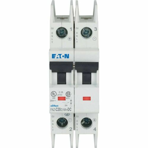 Eaton Leitungsschutzschalter 2p. 20A Charakt.: C, DC FAZ-C20/2-NA-DC