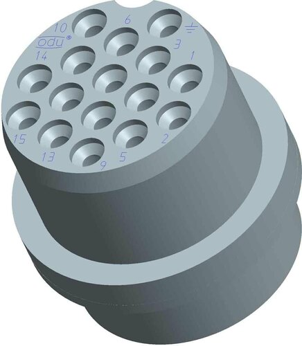 ODU Buchsen-Iso-Kontakt 16-Pol. Crimp Gr.II 208.702.004.016.000