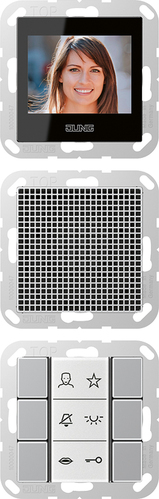 Jung Video-Innenstation m.Beschriftungsfeld SI VI A 622 AL