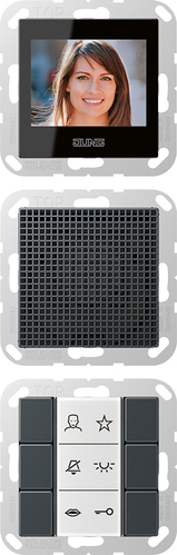 Jung Video-Innenstation m.Beschriftungsfeld SI VI A 622 ANM