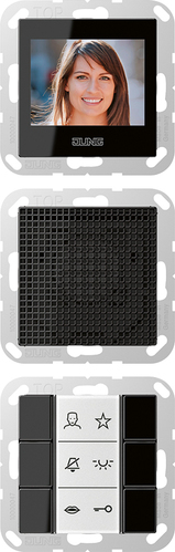 Jung Video-Innenstation m.Beschriftungsfeld SI VI A 622 SW