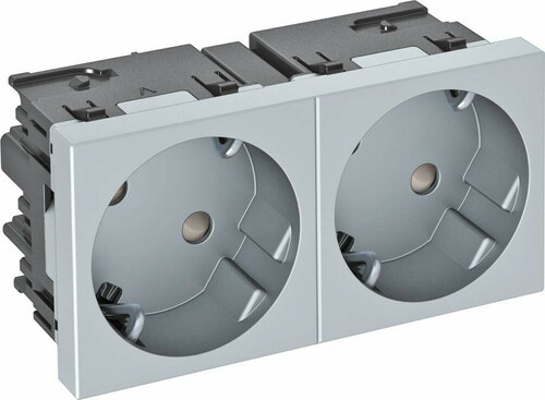 OBO Bettermann Vertr Steckdose 33 Grad, 2-fach Schutzkontakt,Con.45 STD-D3SC AL2 OBO Bettermann Vertr Steckdose 33 Grad, 2-fach Schutzkontakt,Con.45 STD-D3SC AL2