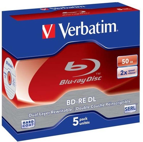 Verbatim BD-RE,DL 50GBJewelcase VERBATIM 43760(VE5)