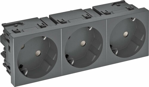 OBO Bettermann Vertr Steckdose 33 Grad, 3-fach Schutzkontakt,Con.45 STD-D3SC SWGR3 OBO Bettermann Vertr Steckdose 33 Grad, 3-fach Schutzkontakt,Con.45 STD-D3SC SWGR3