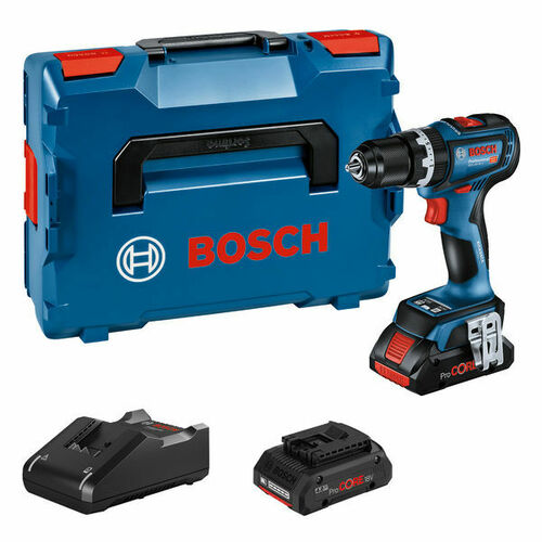 Bosch Power Tools Akku-Schlagbohrschrauber 2 xPC 18V 4.0Ah,L-BOXX 06019K6104