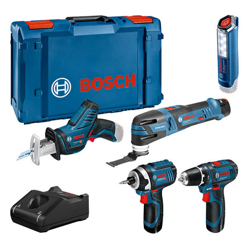 Bosch Power Tools Combo Kit 5-tlg. 12V + 3x 12V 2.0Ah,GAL12V-40 0615990N1D