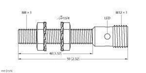 Turck Sensor induktiv BI1.5EG08AP6XH1341