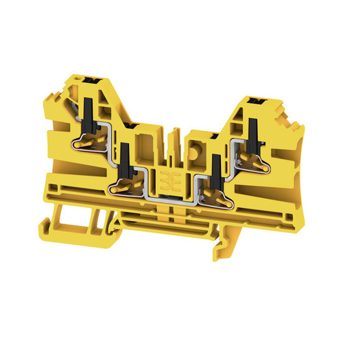 Weidmüller Klemme, PUSH IN, schwarz/gelb AL4C 4 FE Weidmüller Klemme, PUSH IN, schwarz/gelb AL4C 4 FE