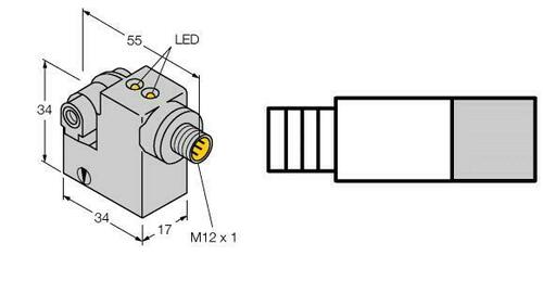 Turck Magnetfeldsensor f. Pneumatikzylinder BIMIKMAP6X2H1141/S34