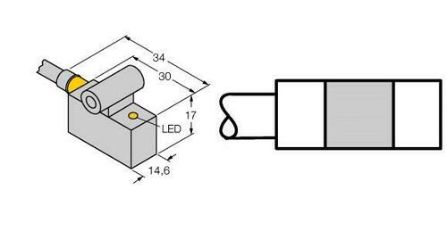 Turck Magnetfeldsensor f. Pneumatikzylinder BIM-IKT-AP6X