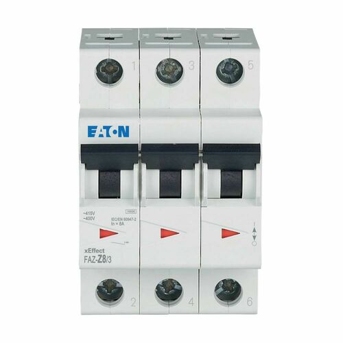 Eaton Leitungsschutzschalter 3p. 8A Charakt.: Z FAZ-Z8/3