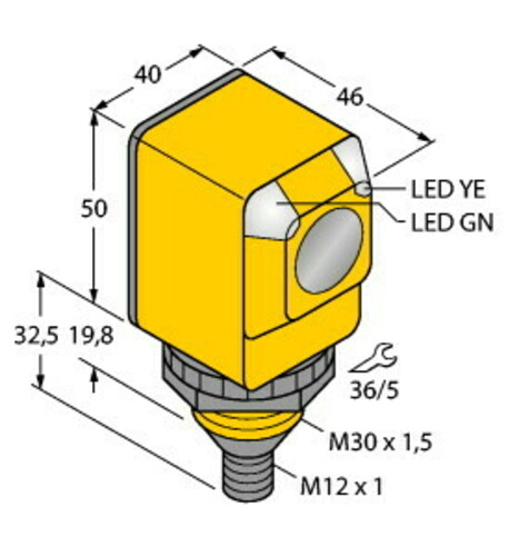 Turck Opto Sensor Lichttaster Q40SP6FF200Q