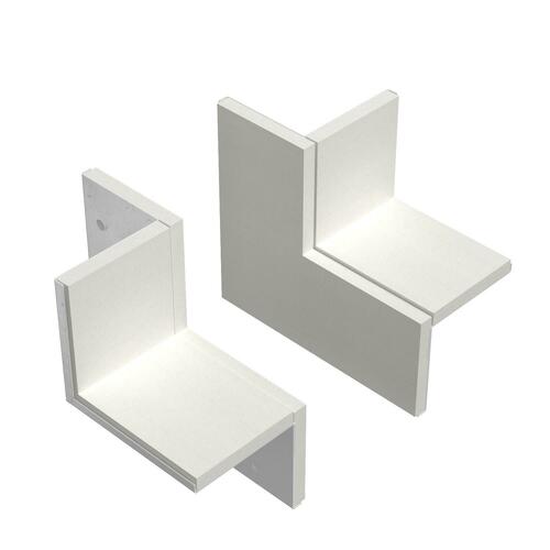 OBO Bettermann Vertr Wandanschlusskragen-Set für Eckmontage PLM CC 0810 RW