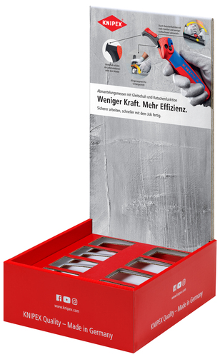 Knipex-Werk Thekendisplay Abmantelungsmesser 00 18 01 V50 LE