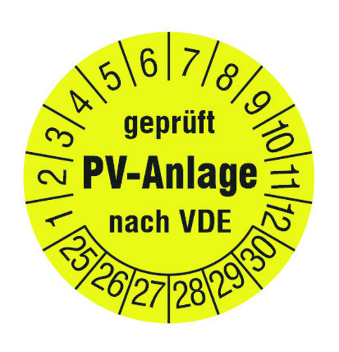 Cimco Werkzeuge PV-Prüfplakette 2025-2030 182676 Cimco Werkzeuge PV-Prüfplakette 2025-2030 182676