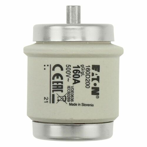 Eaton Sicherungseinsatz Nieders. 160A AC 500V 50kA FUSE 160 D#160D200