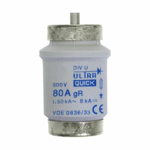 Eaton Sicherungseinsatz Nieders. 80A AC 500V 50kA FUSE 80A D#80D125R
