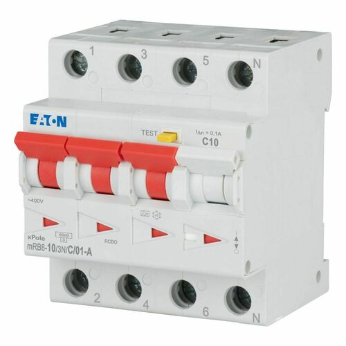 Eaton FI/LS Kombination 10A 100mA mRB6-10/3N/C/01-A