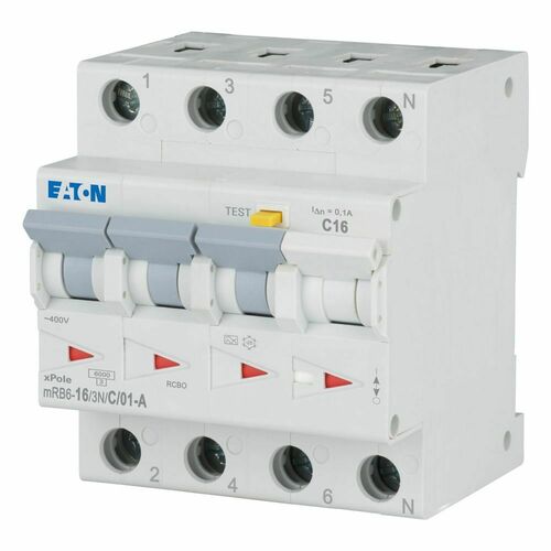 Eaton FI/LS Kombination 16A 100mA mRB6-16/3N/C/01-A