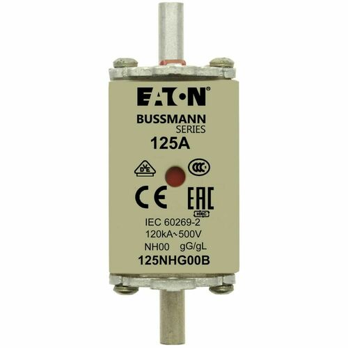 Eaton Sicherungseinsatz Nieders. 125A AC 500V 120kA NH FUSE 12#125NHG00B