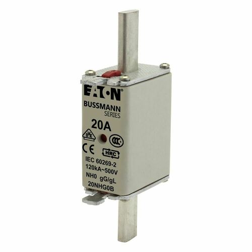 Eaton Sicherungseinsatz Nieders. 20A AC 500V 120kA NH FUSE 20#20NHG0B