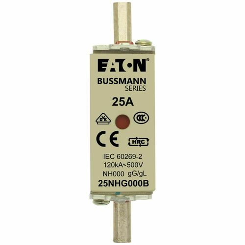 Eaton Sicherungseinsatz Nieders. 25A AC 500V 120kA NH FUSE 25#25NHG000B