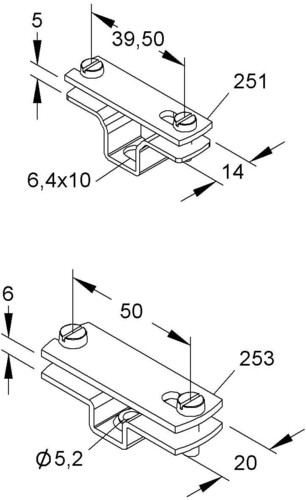 Niedax Abstandschellen 251