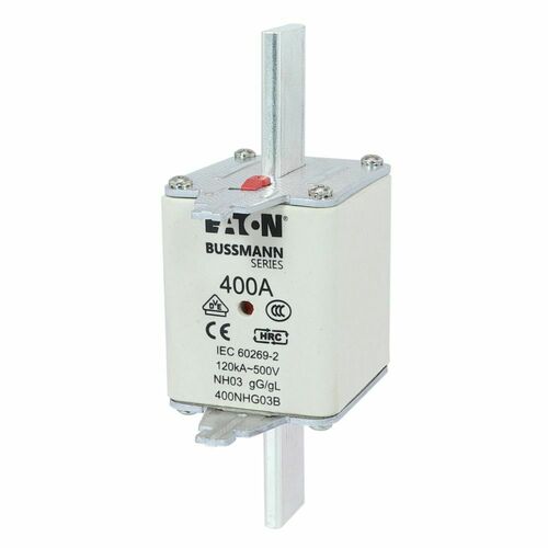 Eaton Sicherungseinsatz Nieders. 400A AC 500V 120kA NH FUSE 40#400NHG03B