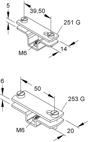 Niedax Abstandschellen 251 G