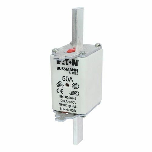 Eaton Sicherungseinsatz Nieders. 50A AC 500V 120kA NH FUSE 50#50NHG02B