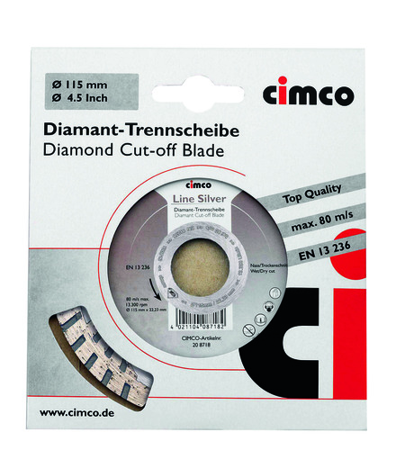 Cimco Werkzeuge Diamanttrennscheibe D=180mm 208728