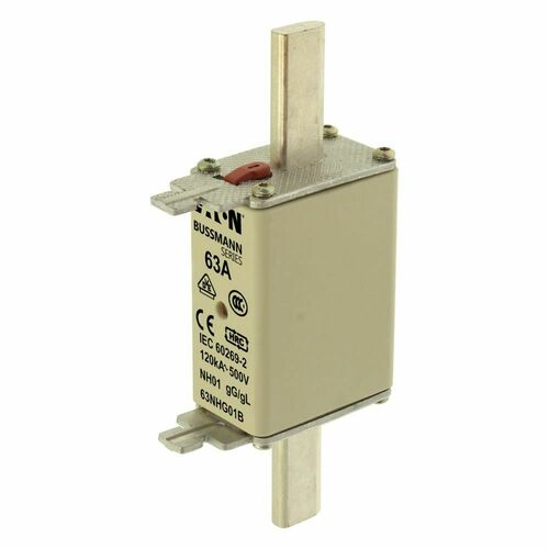 Eaton Sicherungseinsatz Nieders. 63A AC 500V 120kA NH FUSE 63#63NHG01B