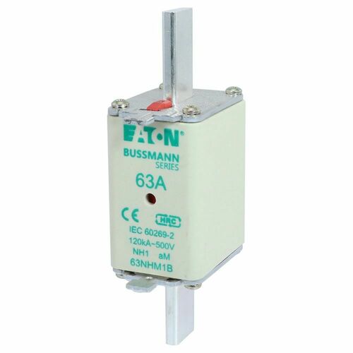 Eaton Sicherungseinsatz Nieders. 63A AC 500V 120kA NH FUSE 63#63NHM1B
