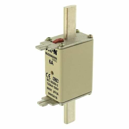 Eaton Sicherungseinsatz Nieders. 6A AC 500V 120kA NH FUSE 6A#6NHG01B