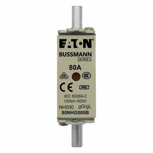 Eaton Sicherungseinsatz Nieders. 80A AC 500V 120kA NH FUSE 80#80NHG000B