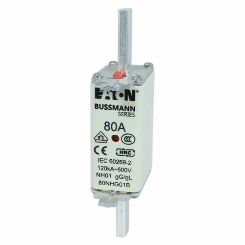 Eaton Sicherungseinsatz Nieders. 80A AC 500V 120kA NH FUSE 80#80NHG01B