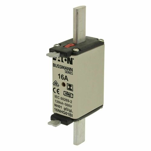 Eaton Sicherungseinsatz Nieders. 16A AC 500V 120kA NH-SICHERU#16NHG01BI