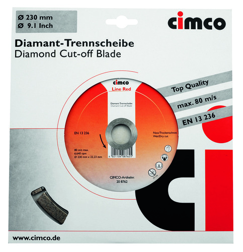 Cimco Werkzeuge Diamanttrennscheibe D=230mm 208762