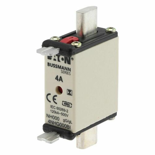Eaton Sicherungseinsatz Nieders. 4A AC 500V 120kA NH-SICHERU#4NHG000BI