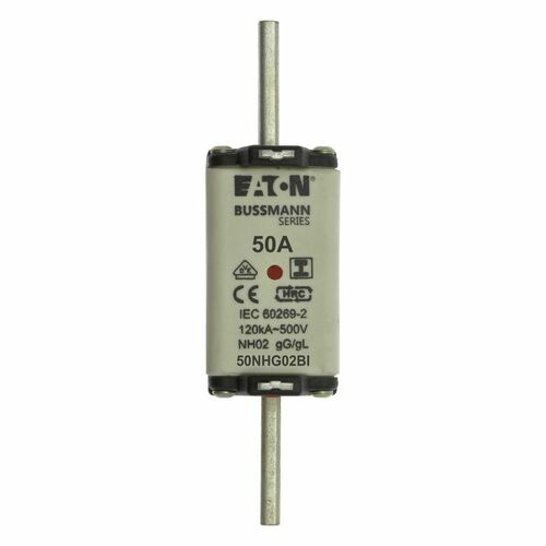 Eaton Sicherungseinsatz Nieders. 50A AC 500V 120kA NH-SICHERU#50NHG02BI