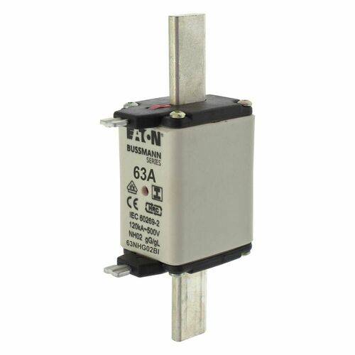 Eaton Sicherungseinsatz Nieders. 63A AC 500V 120kA NH-SICHERU#63NHG02BI